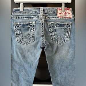 Authentic Y2K Vintage Women’s Low Rise True Religion Jeans for sale!